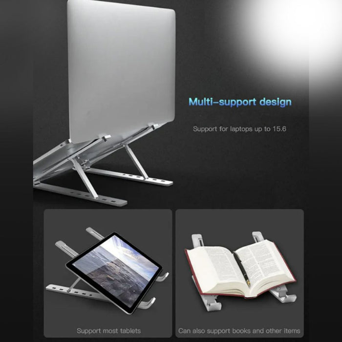 Portable Aluminum Height Adjustable Laptop Stand