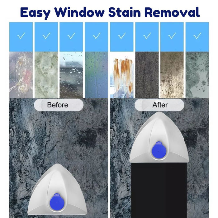 Dual Layered Water Injection Magnetic Glass Window Cleaner