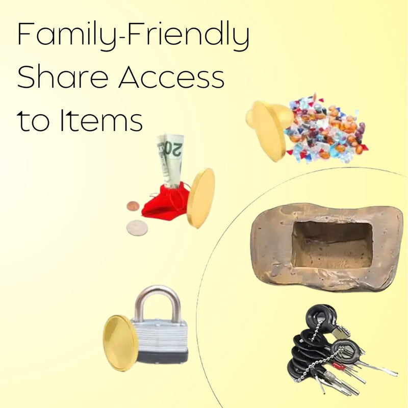 Outdoor Faux Stone Fake Rock Key Hiding Storage Box