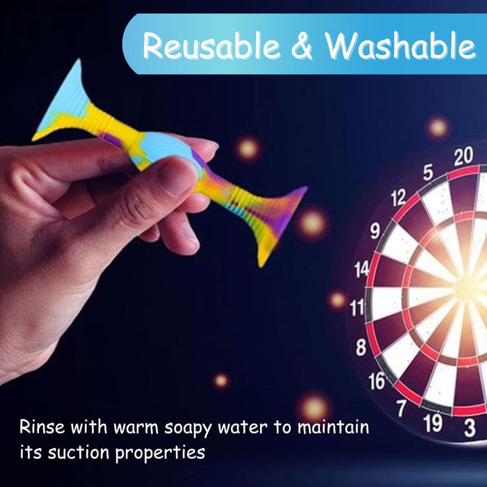 Interactive Double-Head Silicone Suction Cup Throwing Darts