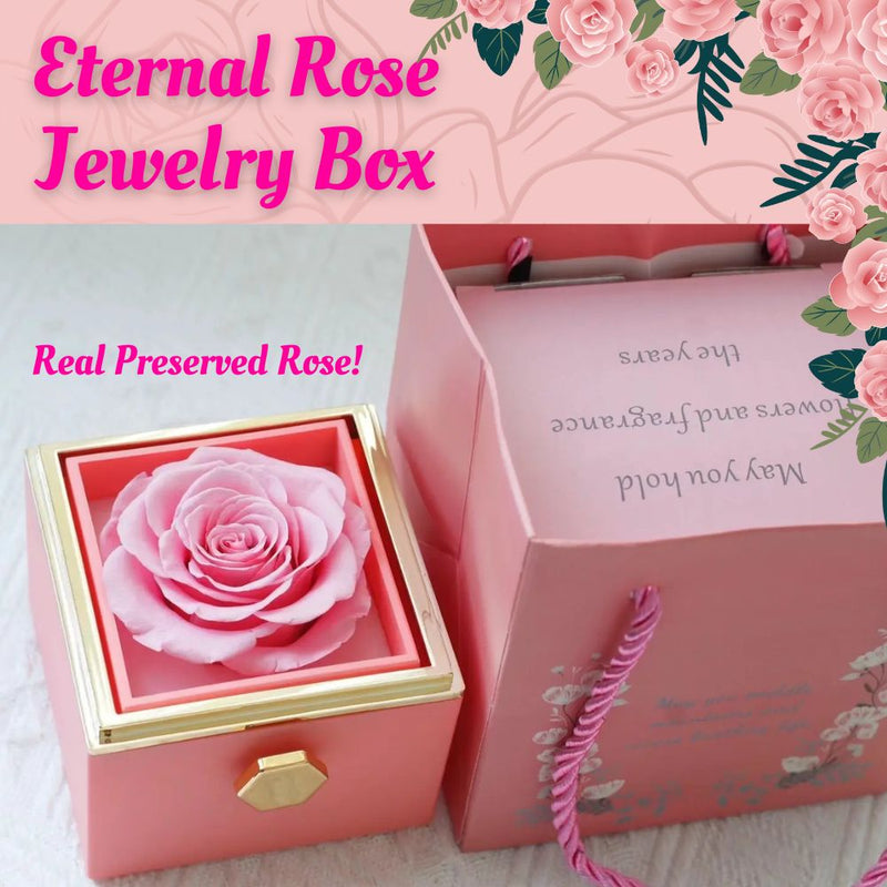 Eternal Rose Box Preserved Flower Surprise Proposal Jewelry Box