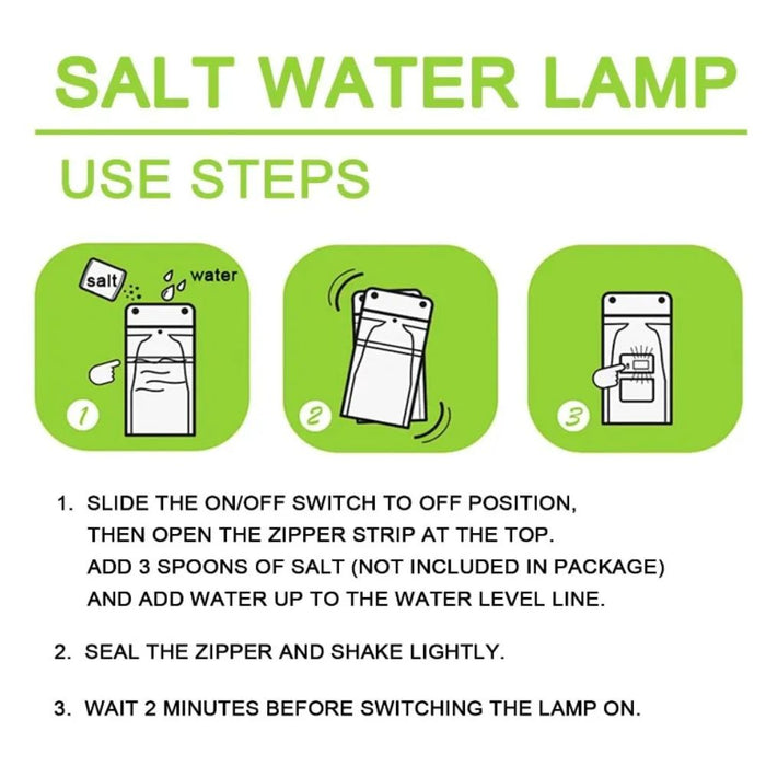 Portable Waterproof Emergency Outdoor Salt Water Camping Survival Lamp