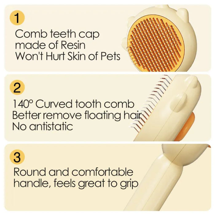 Pet De-shedding Needle Comb Massaging Grooming Brush