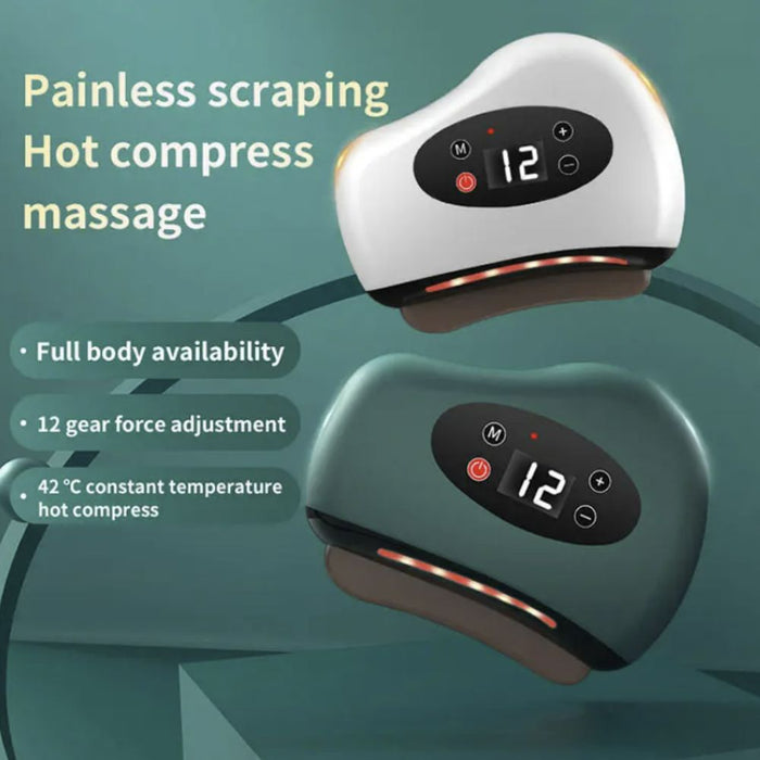 Bian Stone Gua Sha Board USB Rechargeable Electric Massager