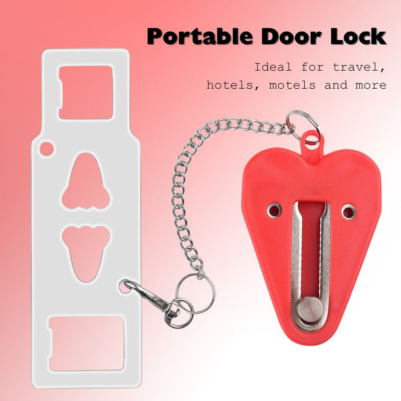 Portable Travel Door Lock Locker Security Device
