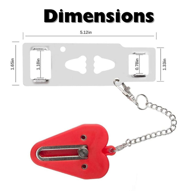 Portable Travel Door Lock Locker Security Device