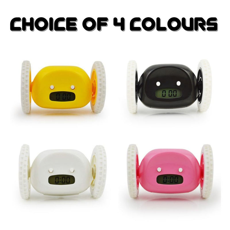 LED Running Escaping Electronic Digital Alarm Clock for Heavy Sleepers - Battery Operated
