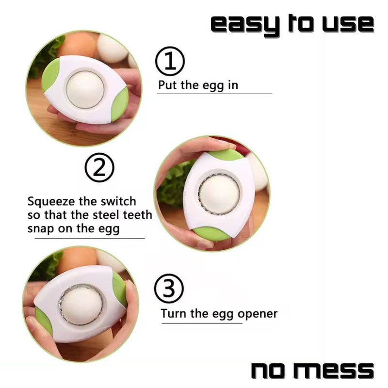 Stainless Steel Egg Shell Opener Cutter Tool Kitchen Accessory
