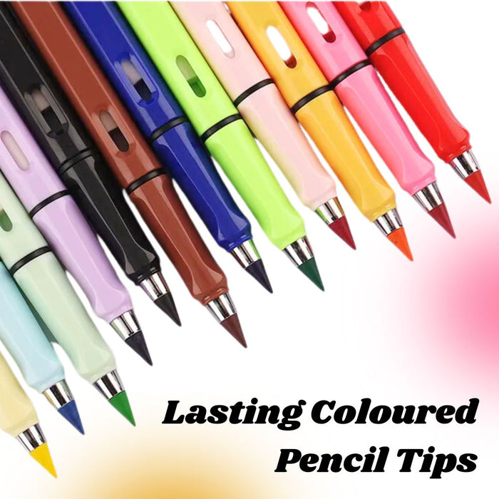 Pack of 12 Inkless Eternal Colored Pencil Drawing Pens