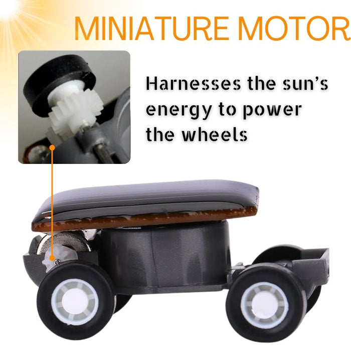 Mini Solar-Powered Toy Car Robot Racing Car for Kids