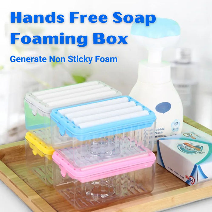 Multifunctional Bubble Forming  Roller Soap Storage Dish Box
