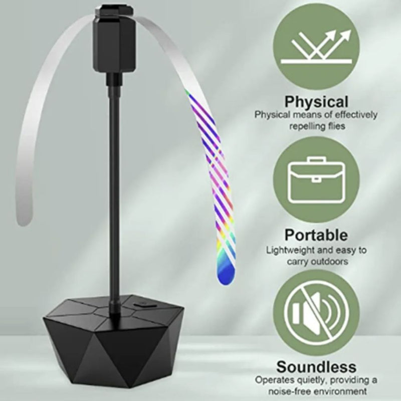 Battery Operated Ultra-Quiet Table Top Fly Repellent Fan