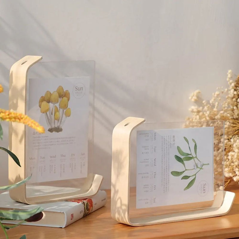 Minimalist 6-Inch Creative Acrylic Photo Frame for Stylish Home Decor