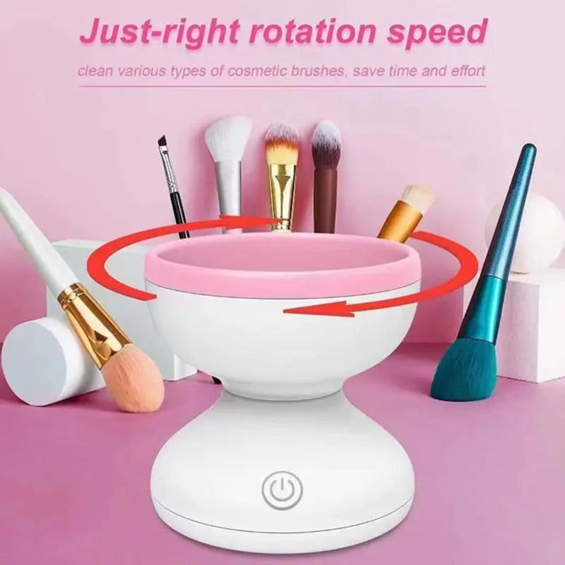 Electric Makeup Brush Cleaner Machine for All Size Brushes - USB Plug In