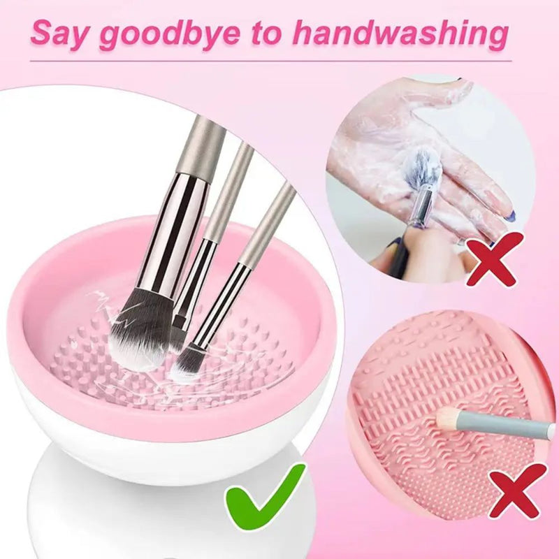 Electric Makeup Brush Cleaner Machine for All Size Brushes - USB Plug In
