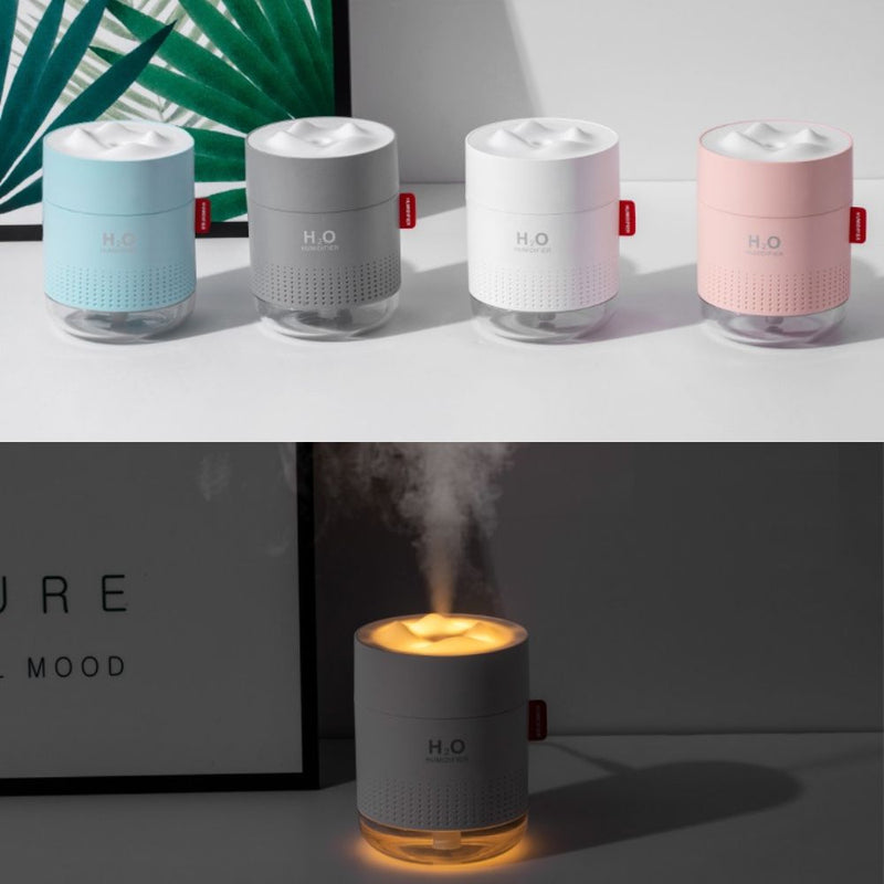 500ml Mini Cool Mist Humidifier with Auto Shut-Off 2 Mist Modes - USB Plugged-in