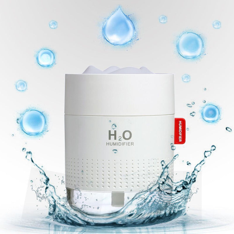 500ml Mini Cool Mist Humidifier with Auto Shut-Off 2 Mist Modes - USB Plugged-in