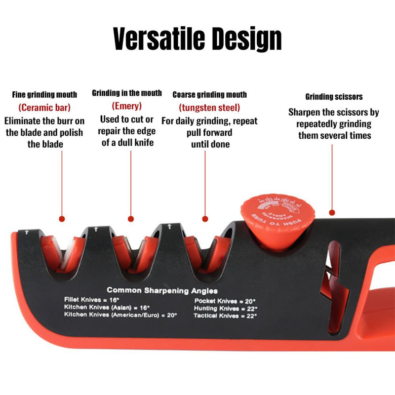 Multifunctional 4 in 1 Adjustable Manual Knife Sharpening Tool
