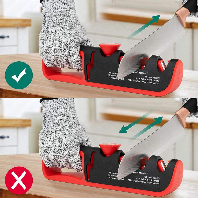 Multifunctional 4 in 1 Adjustable Manual Knife Sharpening Tool