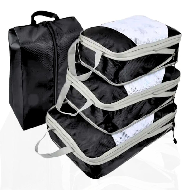 Pack of 4 Expanding Compression Travel Cube Organizers