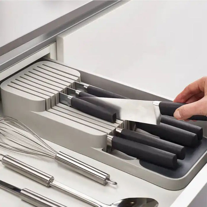 Cutlery Partition Organizer Storage Rack for Kitchen Drawers