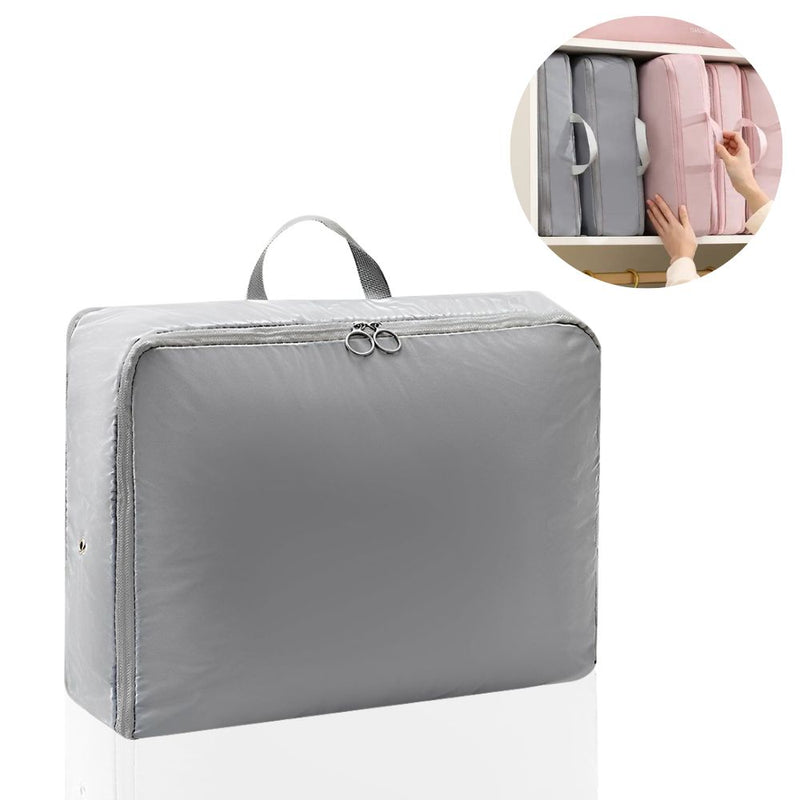 Fabric Compression Packing Cube Foldable Puffer Jacket Travel Storage Organizer