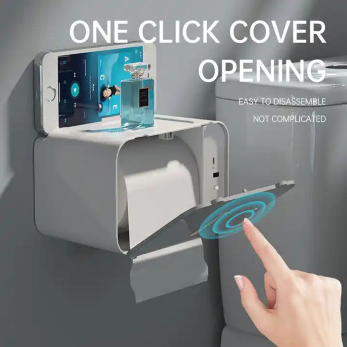 USB Rechargeable Wall-Mounted Intelligent Automatic Toilet Paper Dispenser Machine