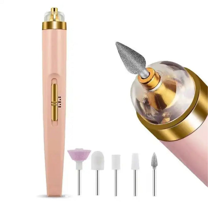 5 IN 1 USB Rechargeable Nail Filing Drill Full Manicure and Pedicure Tool Kit