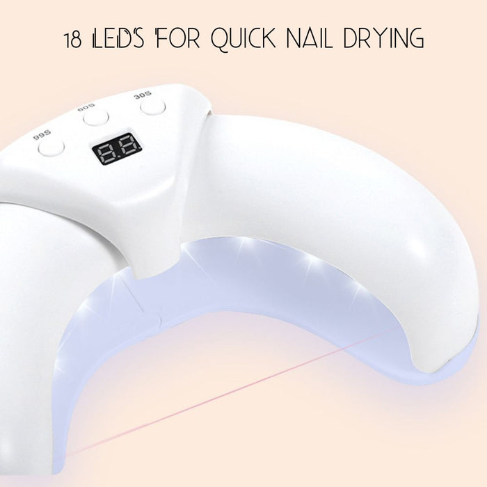 Foldable Motion Sensor UV Gel Drying Nail Lamp - USB Powered