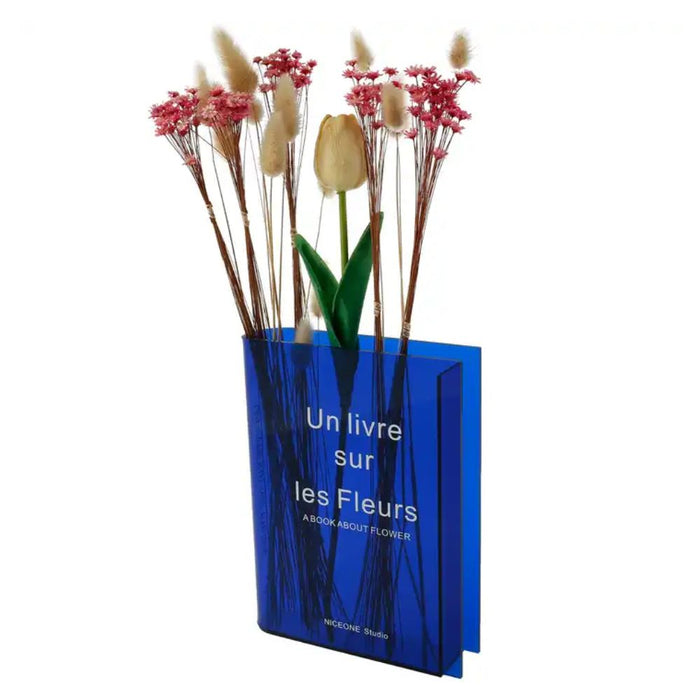 Clear Book Design Acrylic Vase