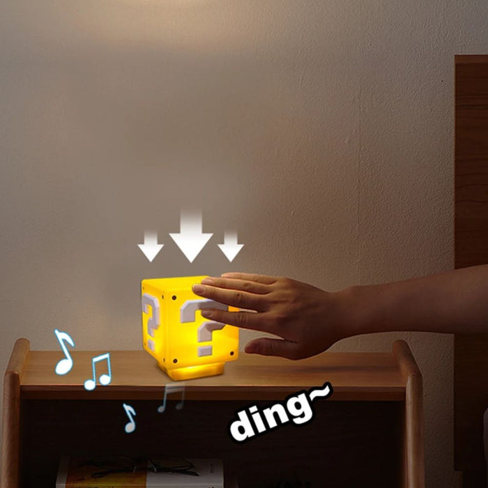 USB Rechargeable Question Block Night Light with Sound