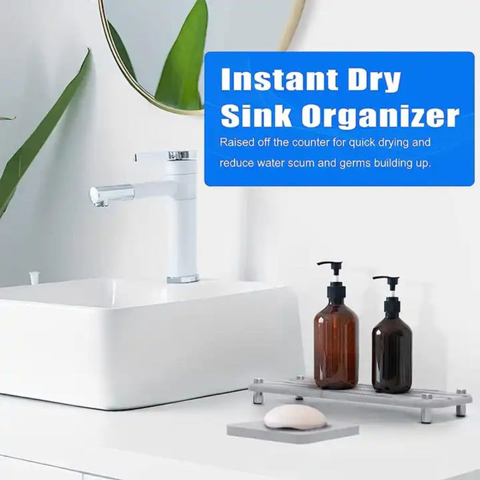 Non-Slip Absorbent Quick Drying Bathroom and Sink Organizer Mat