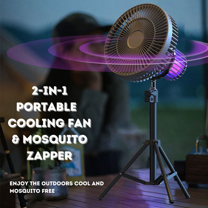 Portable Outdoor Cooling Fan and Mosquito Killer - Type C Charging