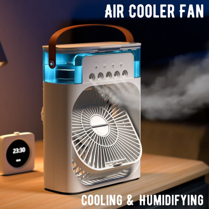 5 Nozzle 3 Speed Air Cooler Fan with Large Tank - USB Powered