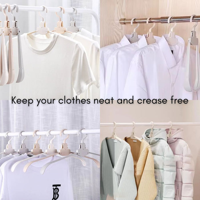 10 x Space Saving Retractable Design Folding Travel Clothes Hangers