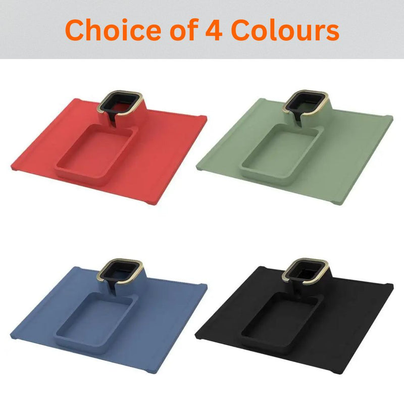 Portable Silicone Couch Armrest Coaster Cup Holder Storage Organizer Tray