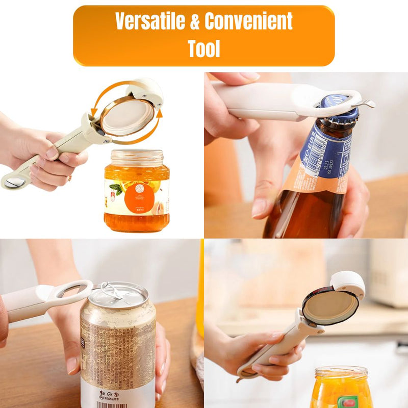 Retractable Bottle and Jar Opener Tool