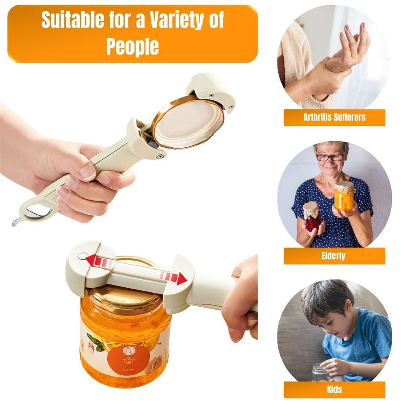 Retractable Bottle and Jar Opener Tool