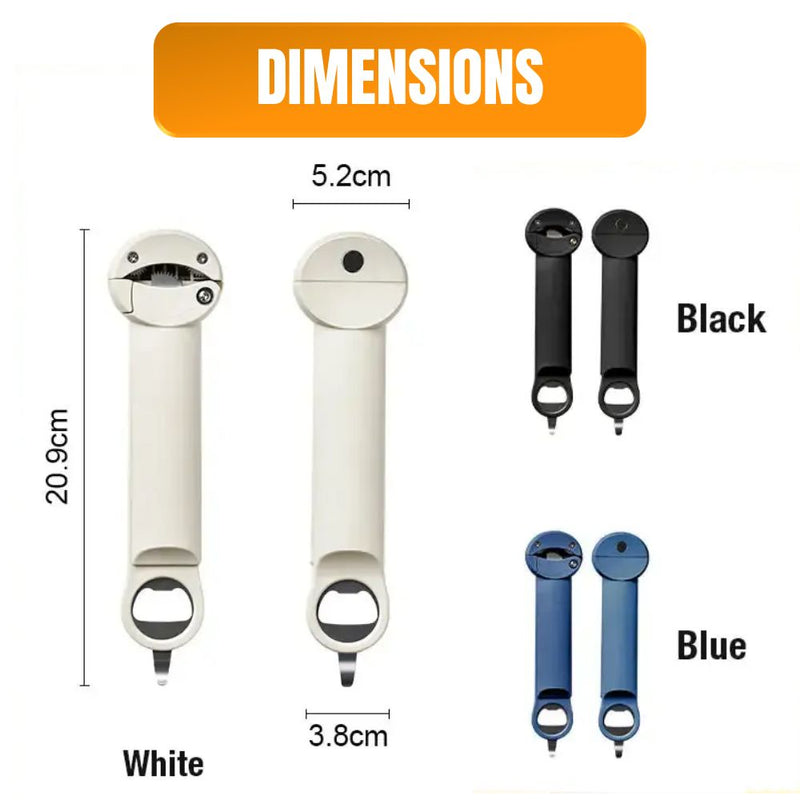 Retractable Bottle and Jar Opener Tool