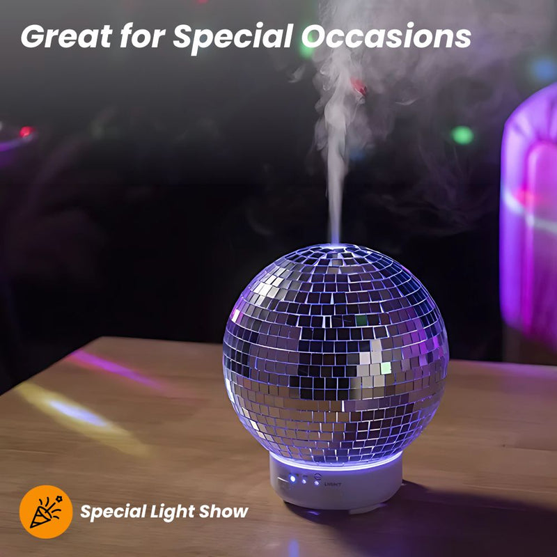 Rotating Disco Ball Light Up Humidifier and Scent Diffuser