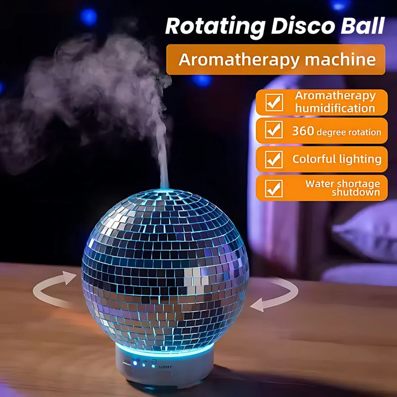 Rotating Disco Ball Light Up Humidifier and Scent Diffuser