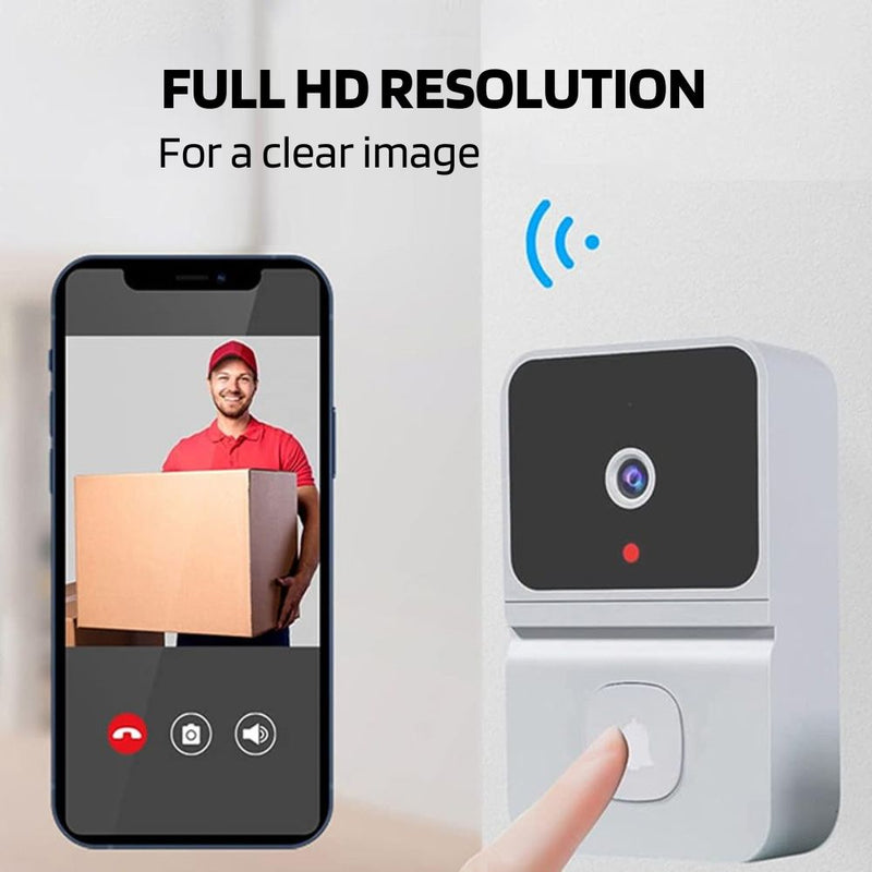 Wireless Video Support Doorbell with Night Vision Camera and Audio