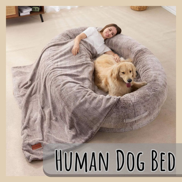 Plush Washable Human Sized Dog Bed