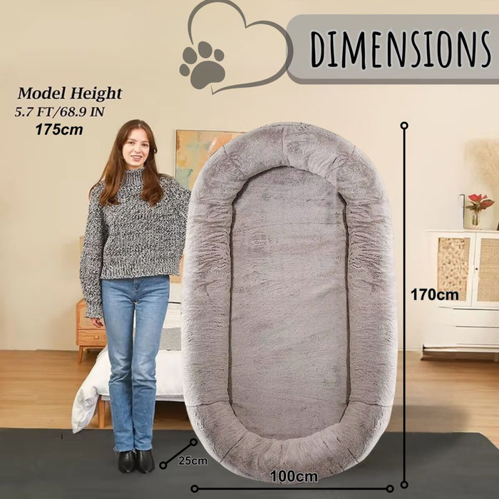 Plush Washable Human Sized Dog Bed