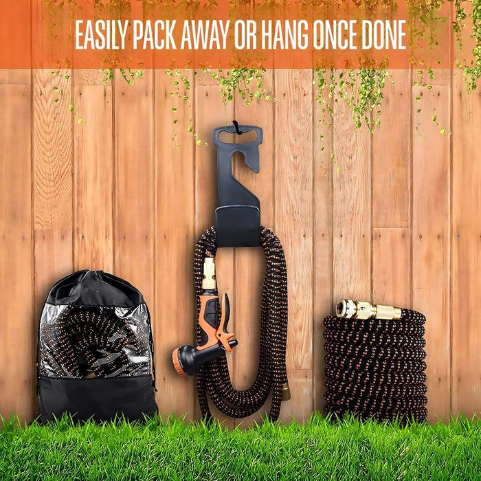 Expandable Garden Hose with 10 Spray Pattern Nozzle