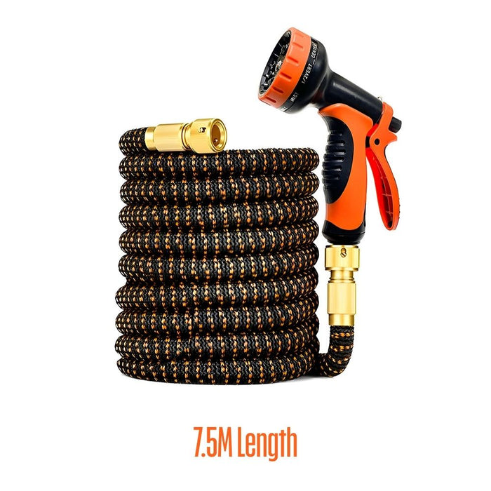 Expandable Garden Hose with 10 Spray Pattern Nozzle