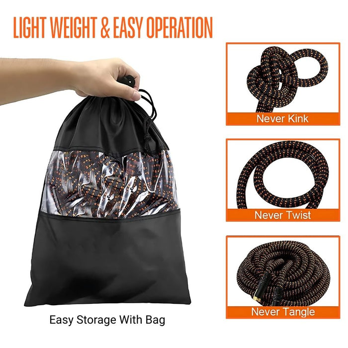 Expandable Garden Hose with 10 Spray Pattern Nozzle