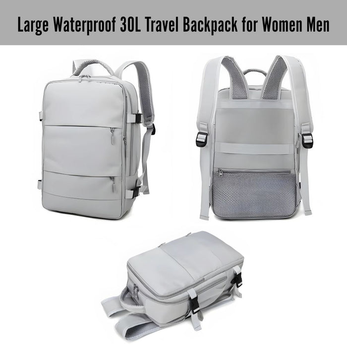 Large Waterproof 30L Laptop Travel Backpack