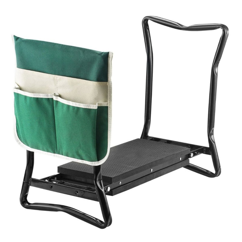 Foldable Kneeling Gardening Bench with Tool Storage Pouch