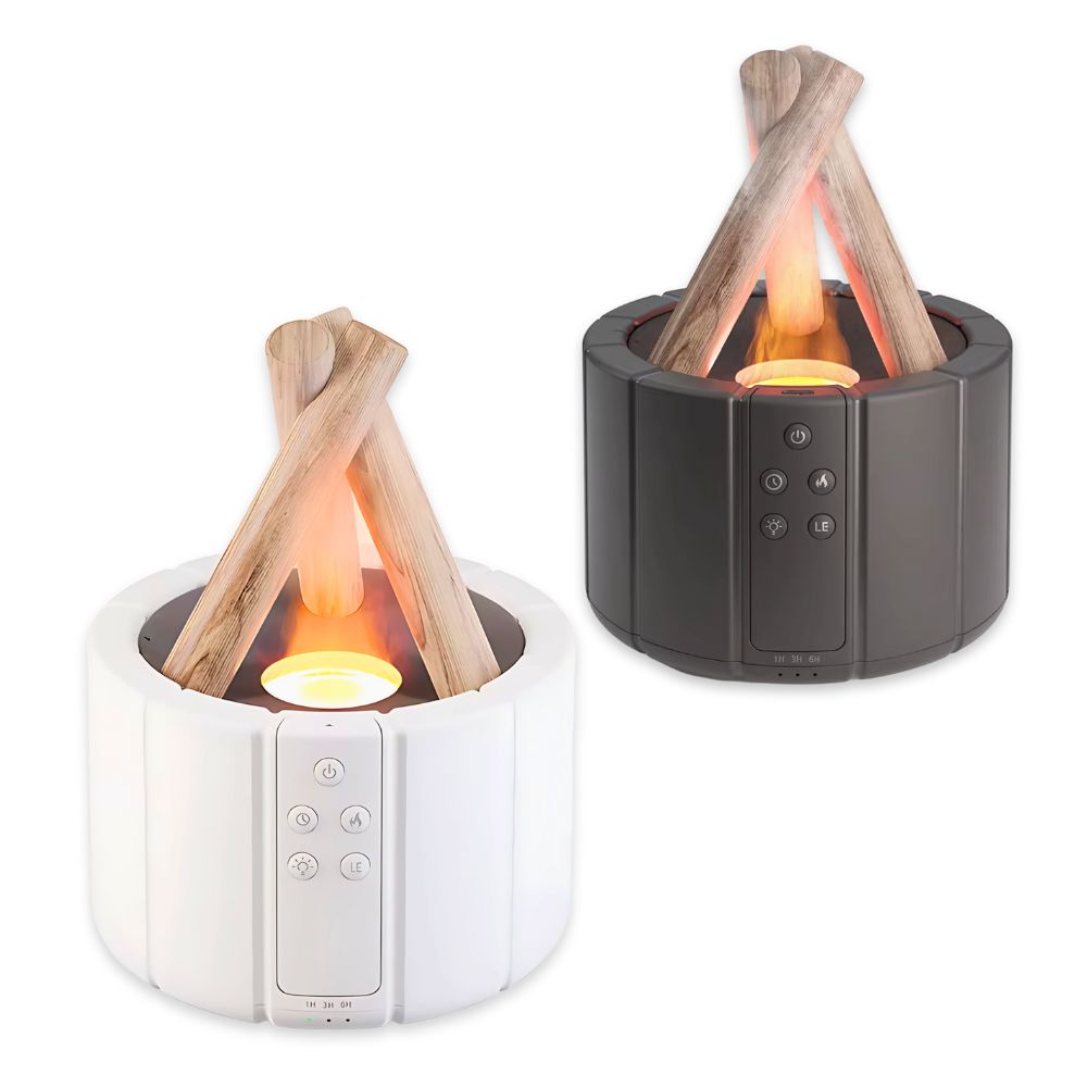 Bon Fire Diffuser 3D Effect Simulated Campfire Bonfire Aroma Diffuser 280ml Air Humidifi ...